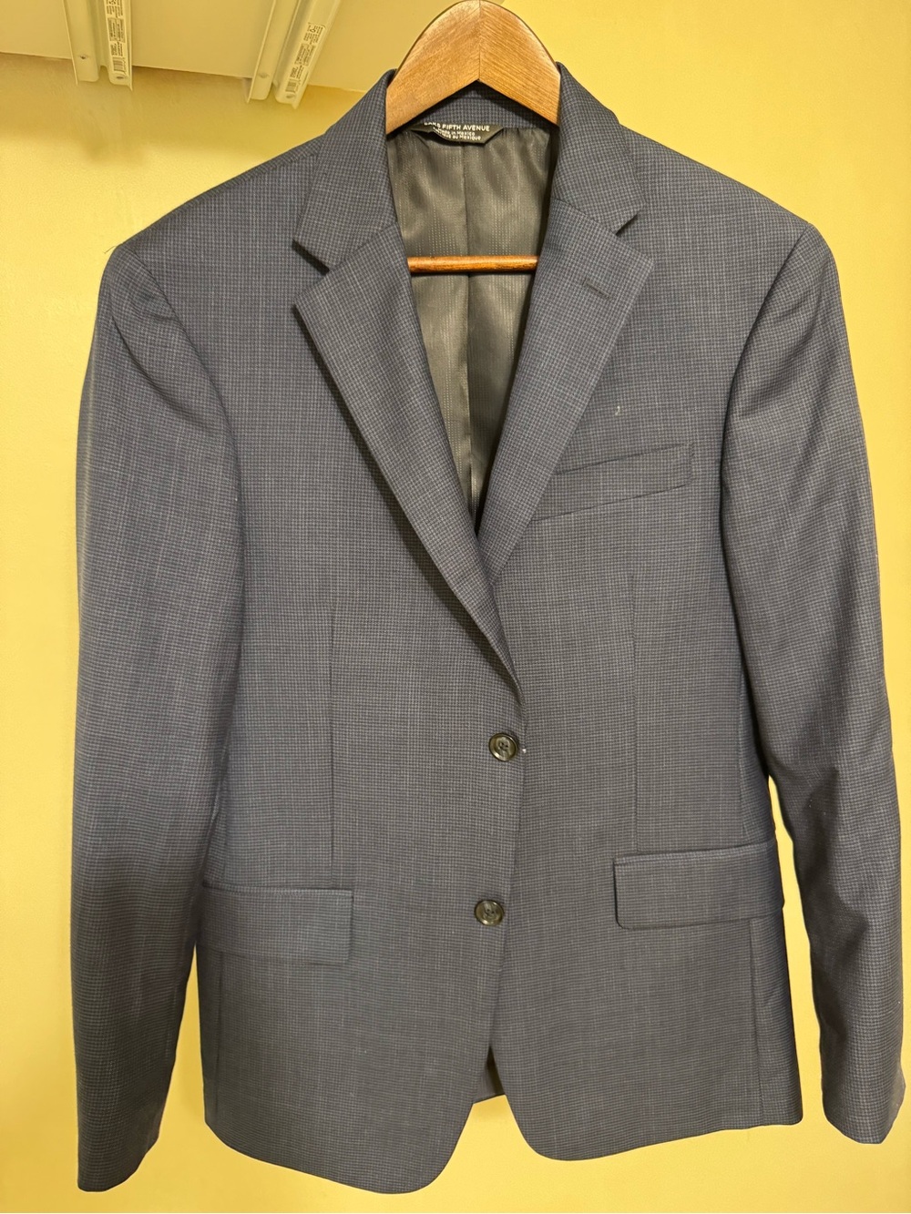 Saks Fifth Avenue Men's Blue Two-Button Blazer